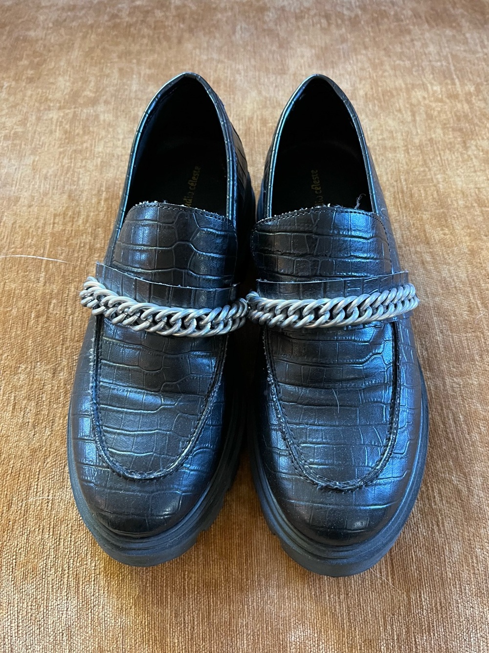 Studio Céleste Black Chunky Loafers